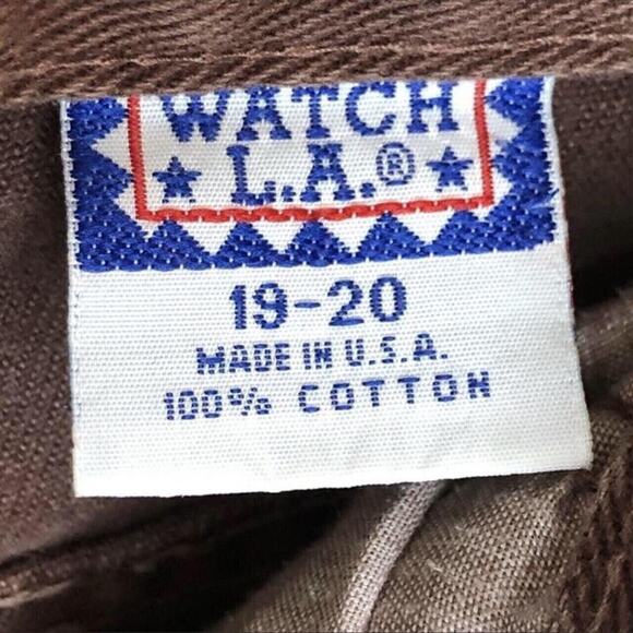 Vintage Watch LA Size 19-20 Five 5-Button Fly Closure Jeans Pants (Modern 16/XL) - Picture 6 of 7